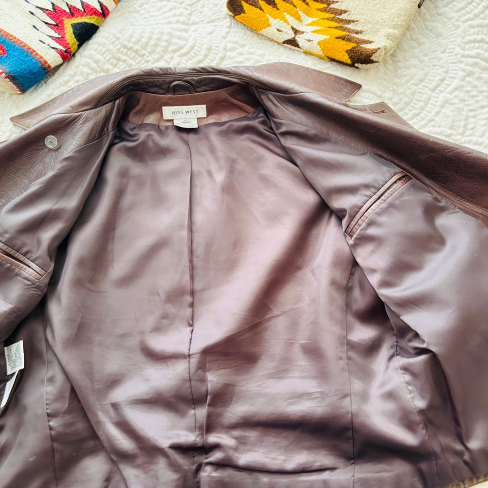 Nine West Moto Jacket Size 12. - Picture 6 of 13